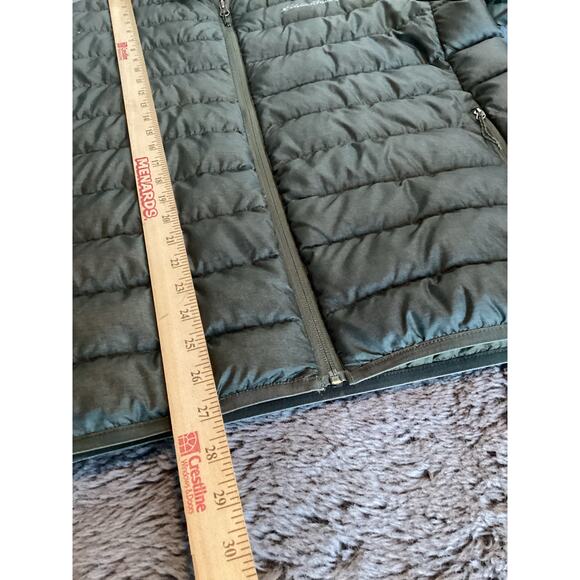 Eddie Bauer Men's Lined Cirruslite Down Puffer Jacket Olive Green Size Medium - Picture 10 of 12